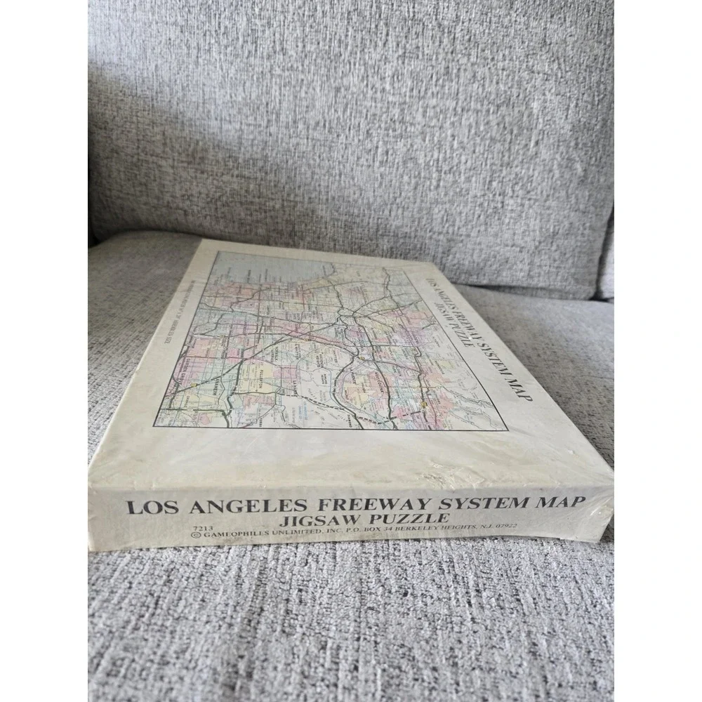Vintage Los Angeles Freeway System Map 500 Pc Jigsaw‎ Puzzle Sealed Rand McNally